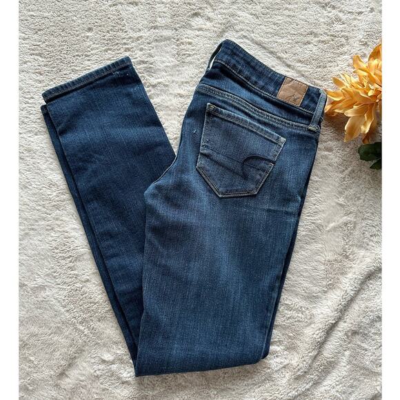 American Eagle Skinny Stretch Jeans Size 4 - Picture 1 of 8
